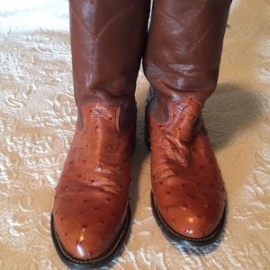 Vintage Larry Mahan Ostrich Full Quill Ropers